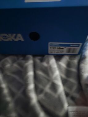 Hoka Blue Athletic Shoe Box
